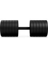 gumuoti hanteliai - Gumuotas hantelis Marbo - 47,5 kg, juodas - 2 nuotrauka