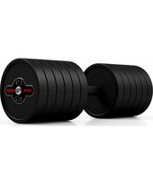 gumuoti hanteliai - Gumuotas hantelis Marbo - 47,5 kg, juodas - 3 nuotrauka