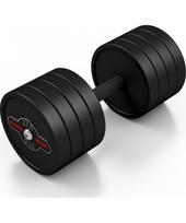 hanteliai 20kg - Gumuotas hantelis Marbo - 27,5 kg, juodas - 1 nuotrauka