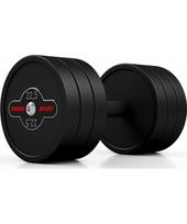 gumuoti hanteliai - Gumuotas hantelis Marbo - 22,5 kg, juodas - 2 nuotrauka