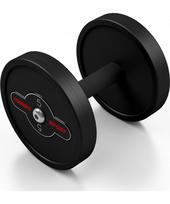 hanteliai 5 kg - Gumuotas hantelis Marbo - 5 kg, juodas - 1 nuotrauka
