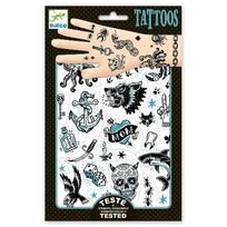 Tatuiruotės su tamsiomis figūromis ir gyvūnais Djeco, DJ09594