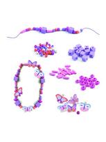 drugelis spalvinimui - Juvelyrika - Mediniai karoliukai - Drugeliai, Djeco DJ09810 - 2 nuotrauka