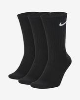 Nike Everyday Lightweight Crew 3Pak SX7676-010 kojinės sportui (48189) (Juoda spalva, 39 - 42 dydis)