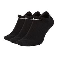 nike kojines baltos - Nike Everyday Cushion No Show 3Pak M SX7673-010 kojinės sportui (47926) (Juoda spalva, 39 - 42 dydis) - 1 nuotrauka