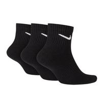 nike socks - Nike Everyday Cushion Ankle 3Pak M SX7667-010 kojinės sportui (47922) (Juoda spalva, 39 - 42 dydis) - 1 nuotrauka