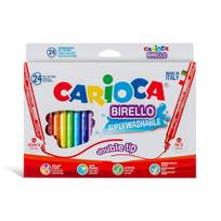 dvipusiai flomasteriai - Flomasteriai BIRELLO, Carioca, 24 sp., dvipusiai - 2 nuotrauka