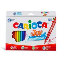 markeriai flomasteriai - Flomasteriai JOY, Carioca, 24 sp. - 1 nuotrauka