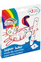markeriai spalvoti - Flomasteriai SUPER BABY, Fiorello, 8 sp. - 2 nuotrauka