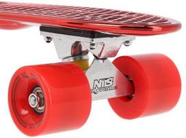 longboardas - Mini riedlentė Nils Extreme Red Electrostyle - 8 nuotrauka