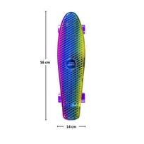 longboard - Riedlentė Nils Extreme Pennyboard PNB01, 56x14 cm geltona - 8 nuotrauka
