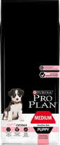 purina pro plan medium - Purina Pro Plan Medium Puppy Sensitive Optiderma, lašiša ir ryžiai 12kg - 2 nuotrauka