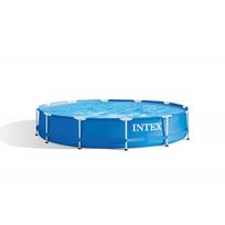 intex filtras - Karkasinis baseinas INTEX Metal Frame Pool Blue 366x76 cm - 1 nuotrauka