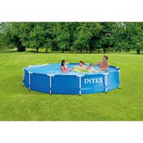 intex filtras - Karkasinis baseinas INTEX Metal Frame Pool Blue 366x76 cm - 3 nuotrauka