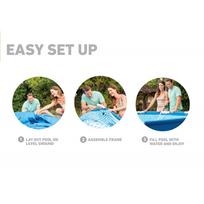 intex filtras - Karkasinis baseinas INTEX Metal Frame Pool Blue 366x76 cm - 5 nuotrauka