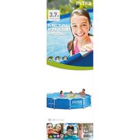intex filtras - Karkasinis baseinas INTEX Metal Frame Pool Blue 366x76 cm - 6 nuotrauka