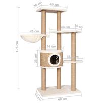 Kačių draskyklė VLX Cat Tree, 600x400x1260 mm