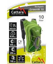 kuprine 10 zalia - Kuprinė su talpa vandeniui Cattara GreenW 10+2 l - 3 nuotrauka
