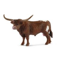 gyvunu figureles - Schleich Farm World Texas Longhorn Bull 13866 - 1 nuotrauka