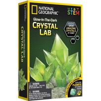 NATIONAL GEOGRAPHIC rinkinys Glow In Dark Crystal Green, NGGIDCRYSTAL