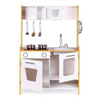 ecotoys virtuvele - EcoToys Kitchen With Light And Sound Effect White - 2 nuotrauka