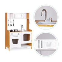 ecotoys virtuvele - EcoToys Kitchen With Light And Sound Effect White - 4 nuotrauka