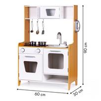 ecotoys virtuvele - EcoToys Kitchen With Light And Sound Effect White - 6 nuotrauka