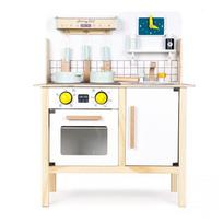 vaikiska virtuvele su - EcoToys Wooden Kitchen With Sounds - 1 nuotrauka