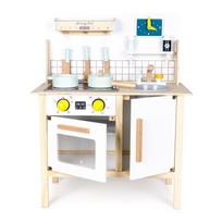 vaikiska virtuvele su - EcoToys Wooden Kitchen With Sounds - 2 nuotrauka