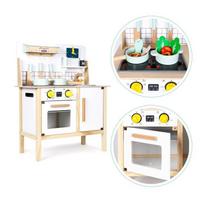 vaikiska virtuvele su - EcoToys Wooden Kitchen With Sounds - 6 nuotrauka