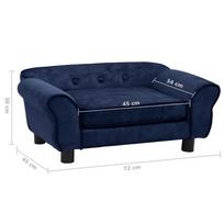 Gyvūno guolis VLX Dog Bed, mėlynas, 450x720 mm