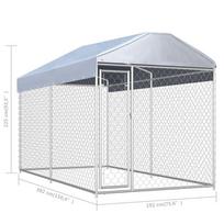 VLX Outdoor Dog Kennel w/ Roof, 3820x1920x2250 mm