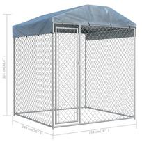 Šuns narvas VLX Outdoor Dog Kennel w/ Roof, 1930x1930x2250 mm
