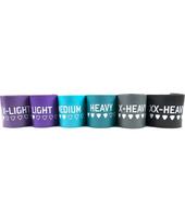fitneso juosta - Pasipriešinimo gumų komplektas Mini Band SET Fitness 25x5cm (6 vnt.) - 3 nuotrauka