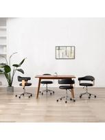 pasukamos kedes valgomojo - Biuro kėdė VLX Swivel 287418, ruda/juoda - 2 nuotrauka