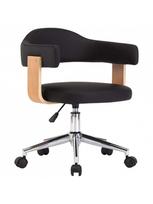 pasukamos kedes valgomojo - Biuro kėdė VLX Swivel 287418, ruda/juoda - 3 nuotrauka