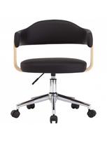 pasukamos kedes valgomojo - Biuro kėdė VLX Swivel 287418, ruda/juoda - 4 nuotrauka