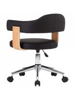 pasukamos kedes valgomojo - Biuro kėdė VLX Swivel 287418, ruda/juoda - 6 nuotrauka