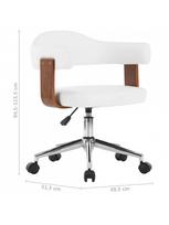 islenkta mediena - Biuro kėdė VLX Swivel 3054837, balta - 8 nuotrauka