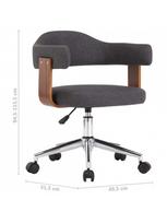 islenkta mediena - Biuro kėdė VLX Swivel 3054840, pilka - 6 nuotrauka