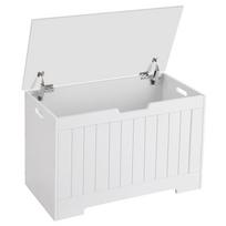 lauko suoliukai - Suoliukas Songmics, baltas, 760 mm x 400 mm x 480 mm - 3 nuotrauka