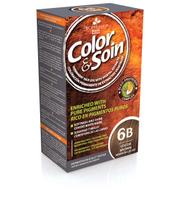 color soin - COLOR & SOIN® ilgalaikiai plaukų dažai be amoniako, rezorcino, parabenų, silikonų, Nr. 6B, kakavinė ruda spalva, 135 ml - 3 nuotrauka
