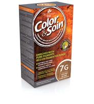 color soin - COLOR & SOIN® ilgalaikiai plaukų dažai be amoniako, rezorcino, parabenų, silikonų, Nr. 7G, auksinės blondinės spalva, 135 ml - 2 nuotrauka
