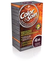 color soin - COLOR & SOIN® ilgalaikiai plaukų dažai be amoniako, rezorcino, parabenų, silikonų, Nr. 4M, raudonmedžio kaštono spalva, 135 ml - 3 nuotrauka