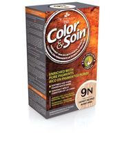 plauku dazai color soin - COLOR & SOIN® ilgalaikiai plaukų dažai be amoniako, rezorcino, parabenų, silikonų, Nr. 9N, medaus blondinės spalva, 135 ml - 4 nuotrauka