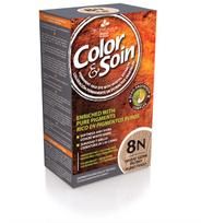 kvieciu gemalai - COLOR & SOIN® ilgalaikiai plaukų dažai be amoniako, rezorcino, parabenų, silikonų, Nr. 8N, kviečių gemalų blondinės spalva, 135 ml - 4 nuotrauka