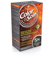 color soin - COLOR & SOIN® ilgalaikiai plaukų dažai be amoniako, rezorcino, parabenų, silikonų, Nr. 5N, šviesaus kaštono spalva, 135 ml - 2 nuotrauka