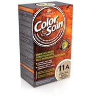 color soin - COLOR & SOIN® ilgalaikiai plaukų dažai be amoniako, rezorcino, parabenų, silikonų, Nr. 11A, smėlio pelenų blondinės spalva, 135 ml - 4 nuotrauka