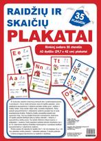 nera autoriaus - Raidžių ir skaičių plakatai (35 standūs A3 formato plakatai) - 1 nuotrauka