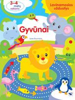 Gyvūnai. Lavinamosios užduotys 3–4 metų vaikams